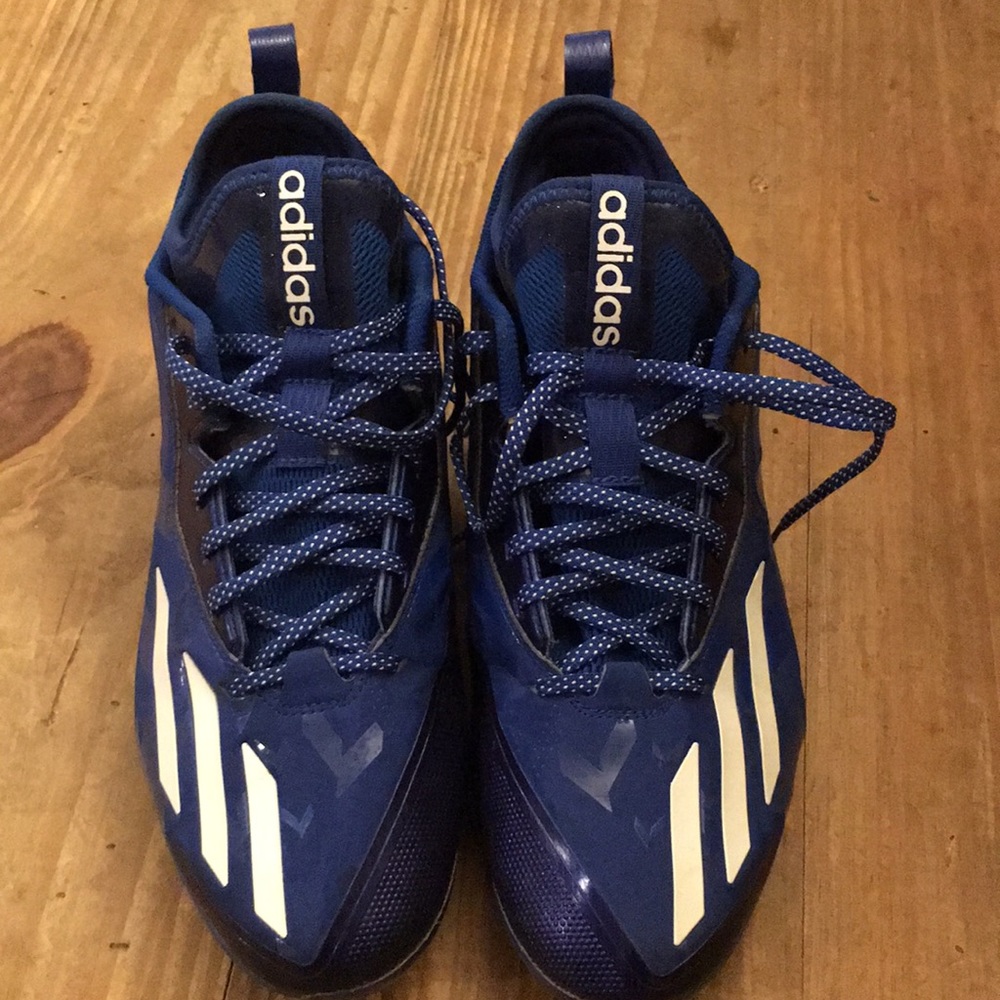 Adidas metal baseball cleats size 10.5